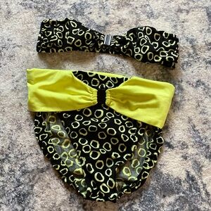 Vintage bikini swimsuit women’s size medium neon